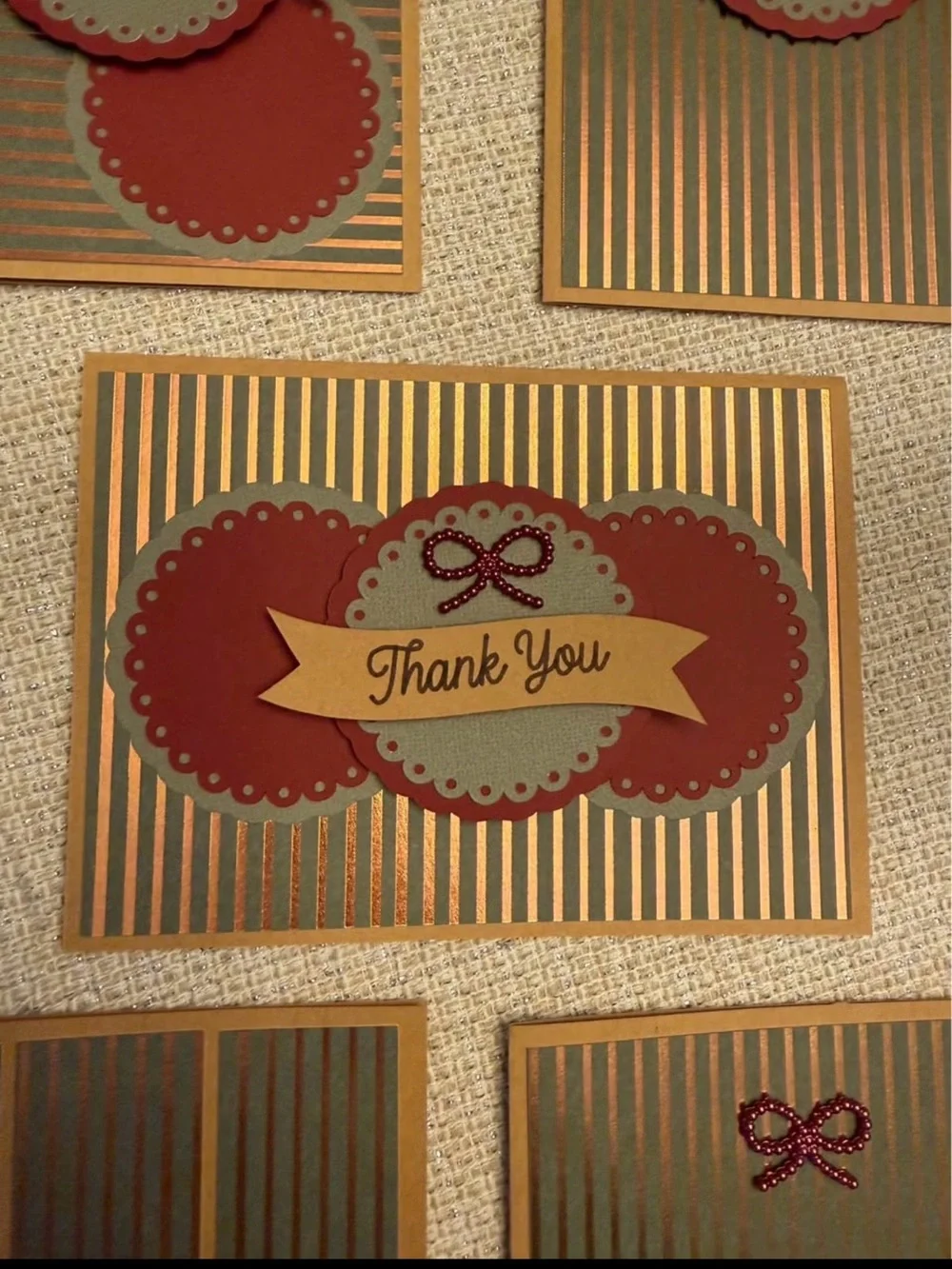Handmade Thank You Cards – Elegant & Timeless – Blank Inside